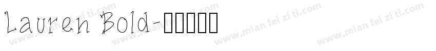 Lauren Bold字体转换